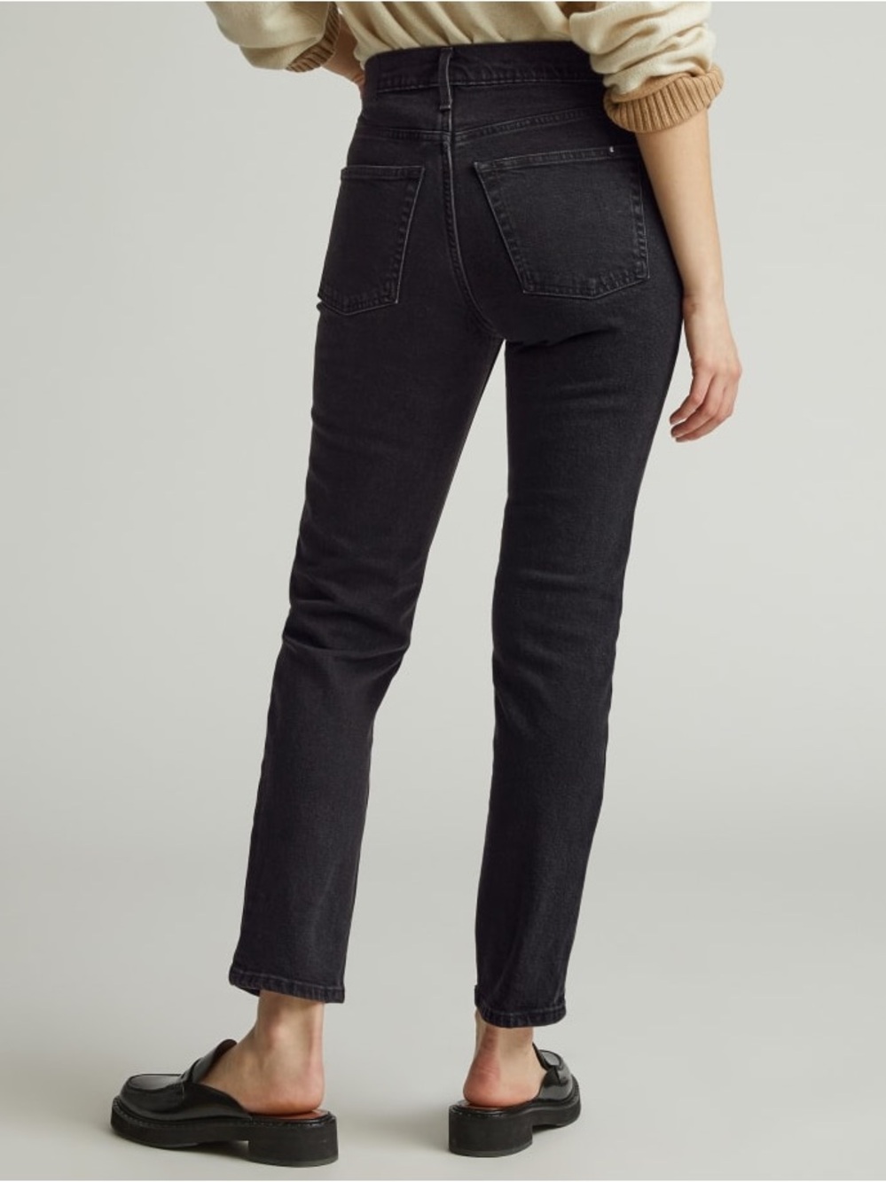 EVERLANE High Rise Straight Jeans Dark Wash Size 28 - Picture 2 of 7